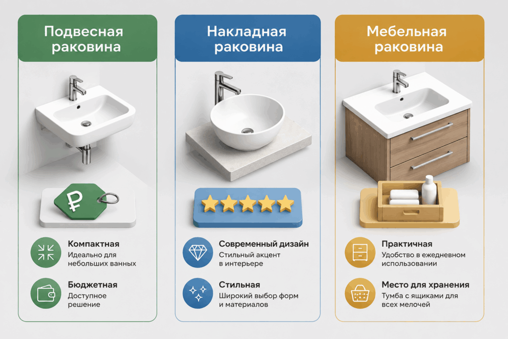 ТОП-10 магазинов, где купить раковину
